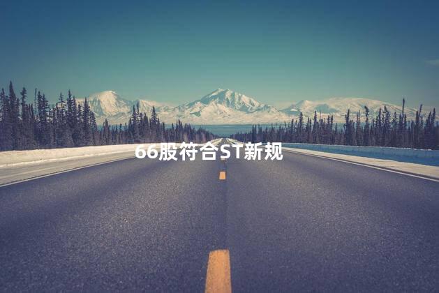 66股符合ST新规
