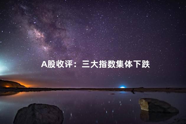 A股收评：三大指数集体下跌