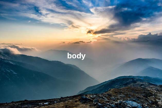 body body是身体部位吗