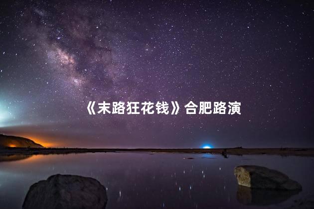 《末路狂花钱》合肥路演