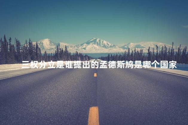 三权分立是谁提出的 三权分立我国有吗