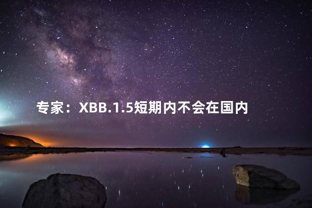 专家：XBB.1.5短期内不会在国内流行
