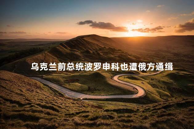 乌克兰前总统波罗申科也遭俄方通缉