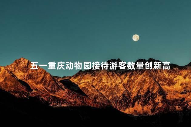 五一重庆动物园接待游客数量创新高
