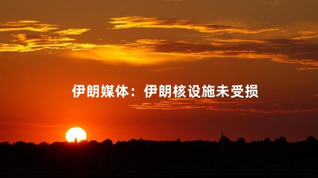 伊朗媒体：伊朗核设施未受损