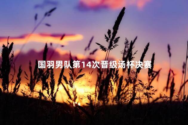 国羽男队第14次晋级汤杯决赛