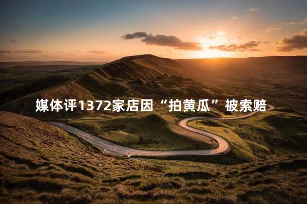 媒体评1372家店因“拍黄瓜”被索赔