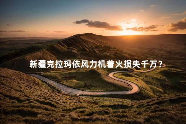 新疆克拉玛依风力机着火损失千万？