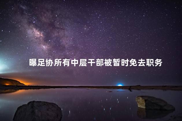 曝足协所有中层干部被暂时免去职务