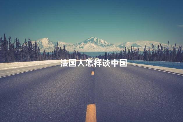 法国人怎样谈中国