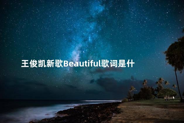 王俊凯新歌Beautiful歌词是什么