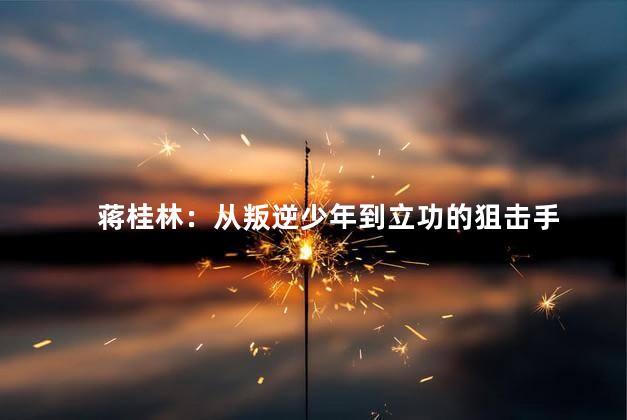 蒋桂林：从叛逆少年到立功的狙击手